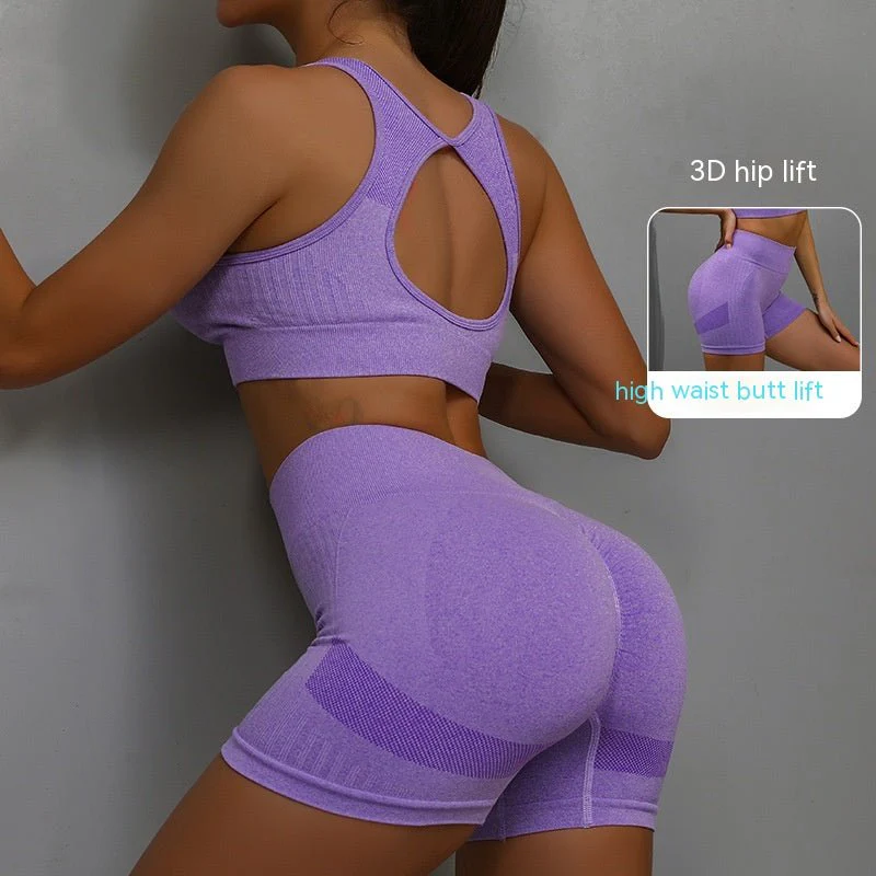 SPORTS BRA & SHORTS SCRUNCH GYM SET - Image 10