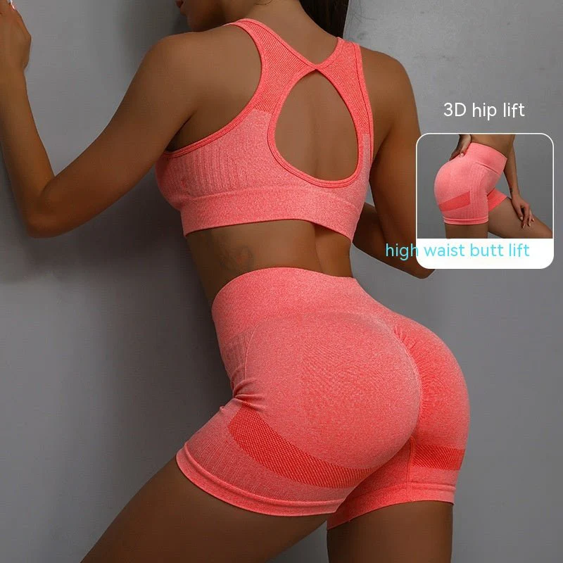 SPORTS BRA & SHORTS SCRUNCH GYM SET - Image 12