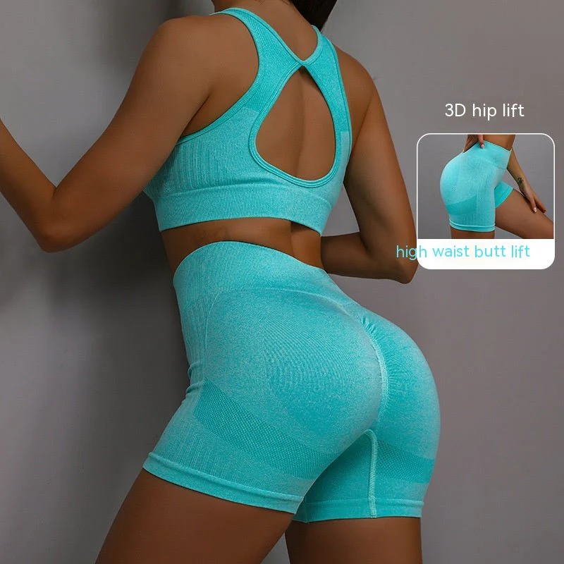 SPORTS BRA & SHORTS SCRUNCH GYM SET - Image 13