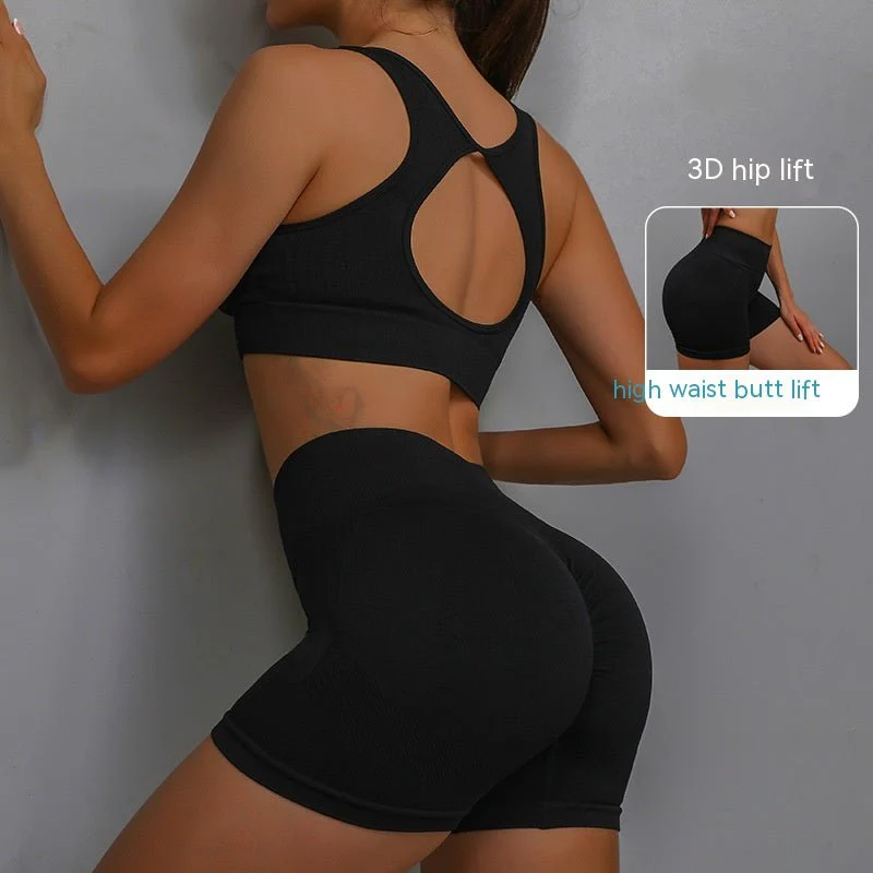 SPORTS BRA & SHORTS SCRUNCH GYM SET - Image 3