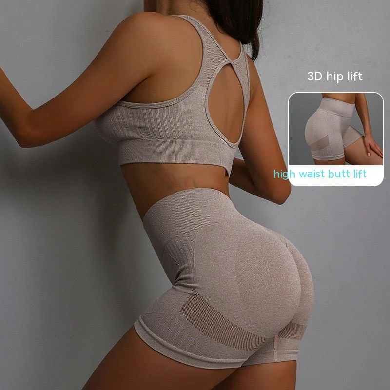 SPORTS BRA & SHORTS SCRUNCH GYM SET - Image 5
