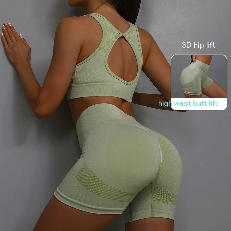 SPORTS BRA & SHORTS SCRUNCH GYM SET - Image 9