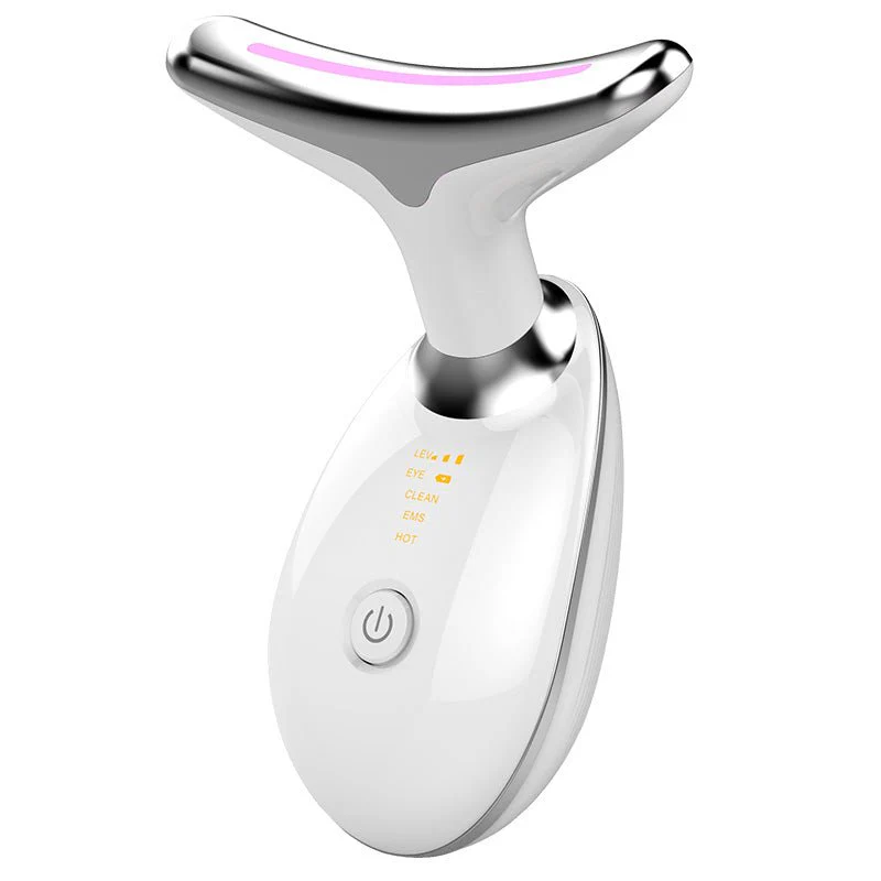 EMS RED LIGHT THERAPY FACE NECK LIFT WRINKLE REMOVER TIGHTEN MASSAGER - Image 8