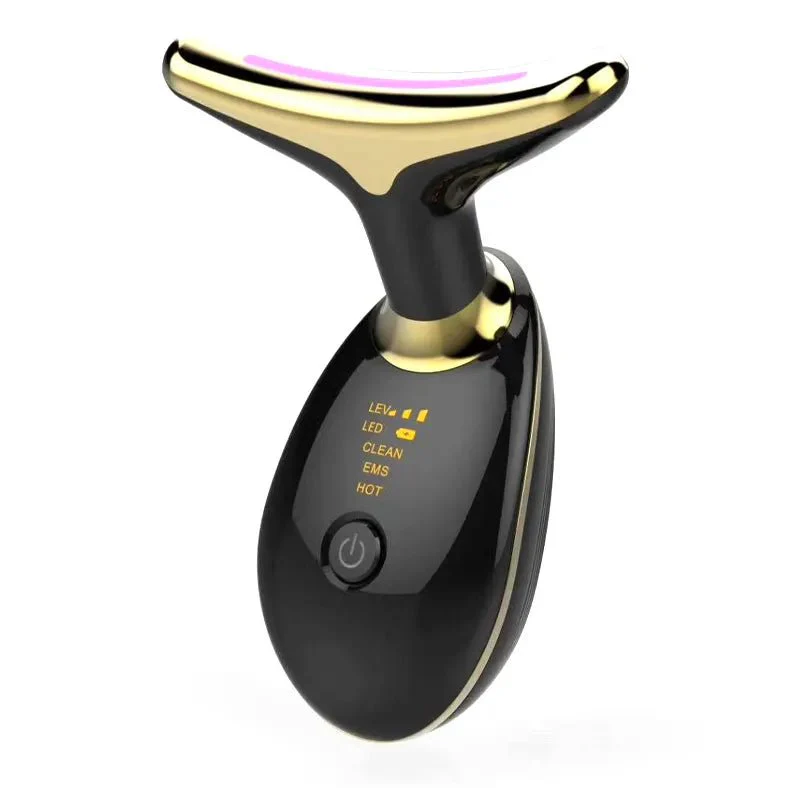 EMS RED LIGHT THERAPY FACE NECK LIFT WRINKLE REMOVER TIGHTEN MASSAGER - Image 9