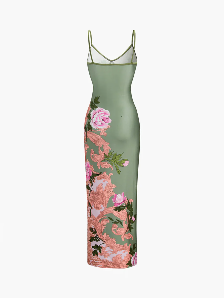 FLORAL PRINT MAXI DRESS - Image 3