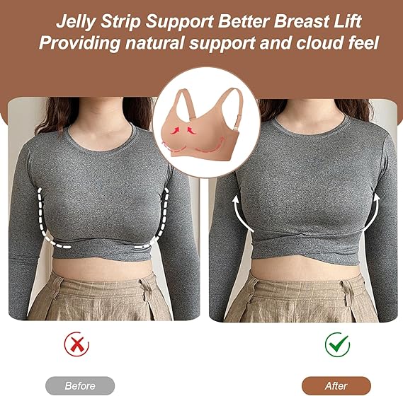 Seamless Full Coverage Push Up No Underwire Bras - Image 6