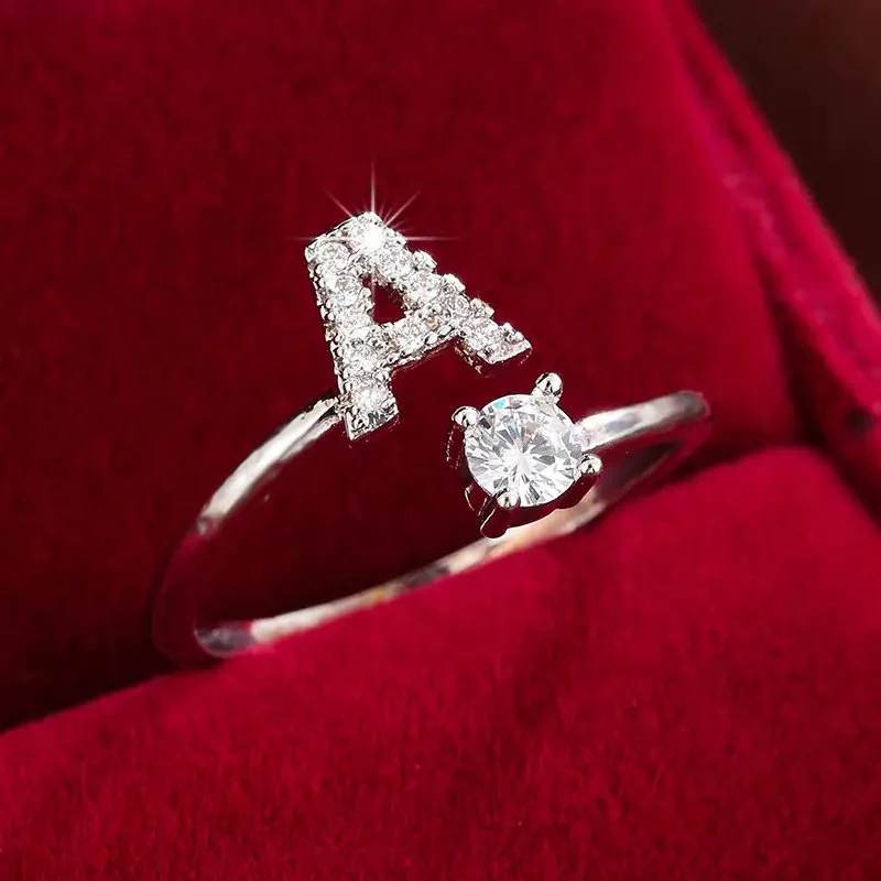 LUXURY LETTER UNISIZE RING - Image 2