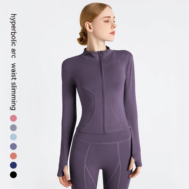 LONG SLEEVE SEAMLESS SPORTS JACKET - Image 2