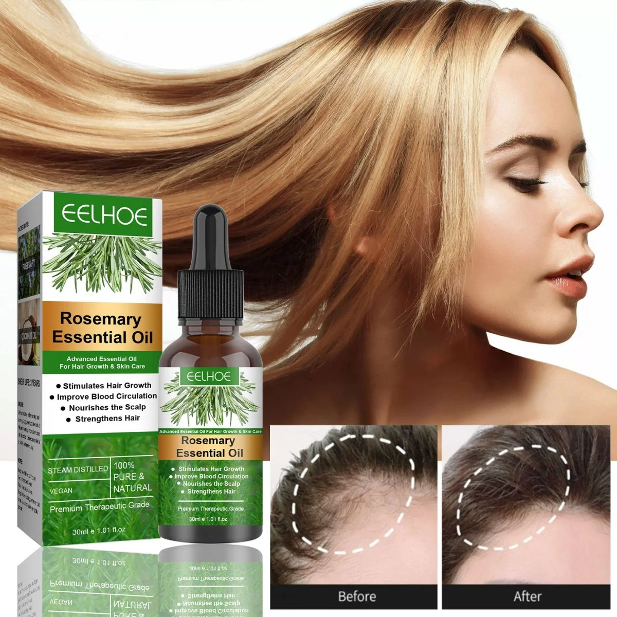 Rosemary Anti-Breakage Nourishing Hair Care Oil - Image 5