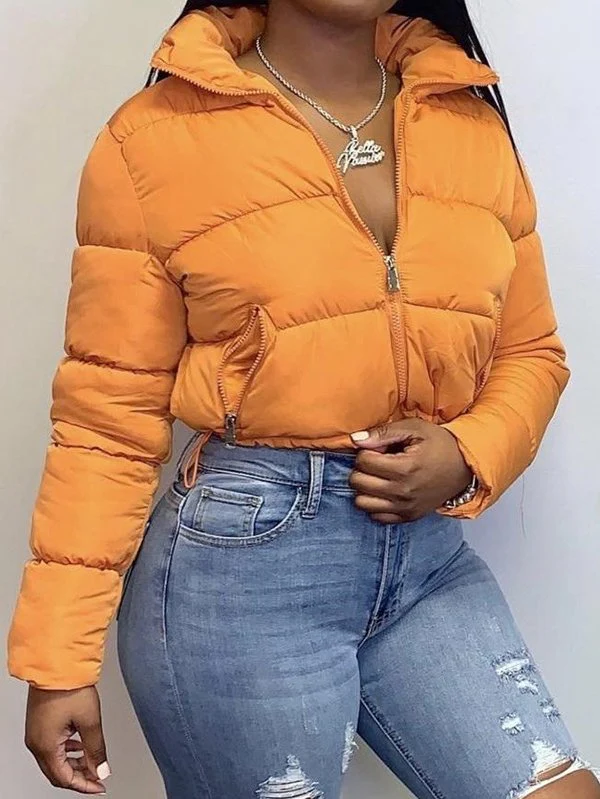 CROPPED MATTE PUFFER JACKET - Image 10