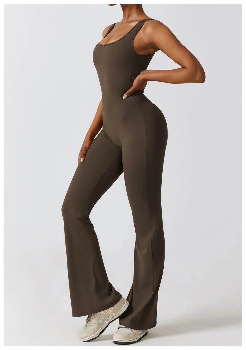 FLARE SCRUNCH JUMPSUIT - Image 4
