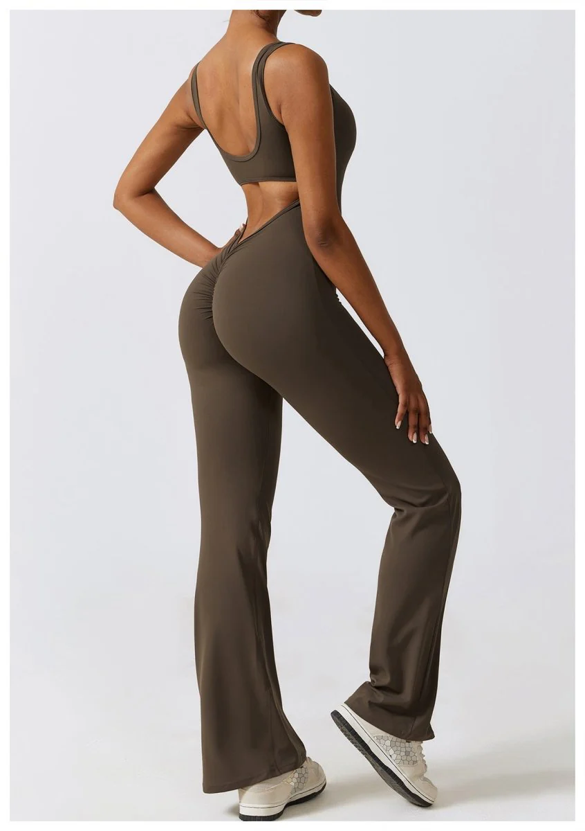 FLARE SCRUNCH JUMPSUIT - Image 5