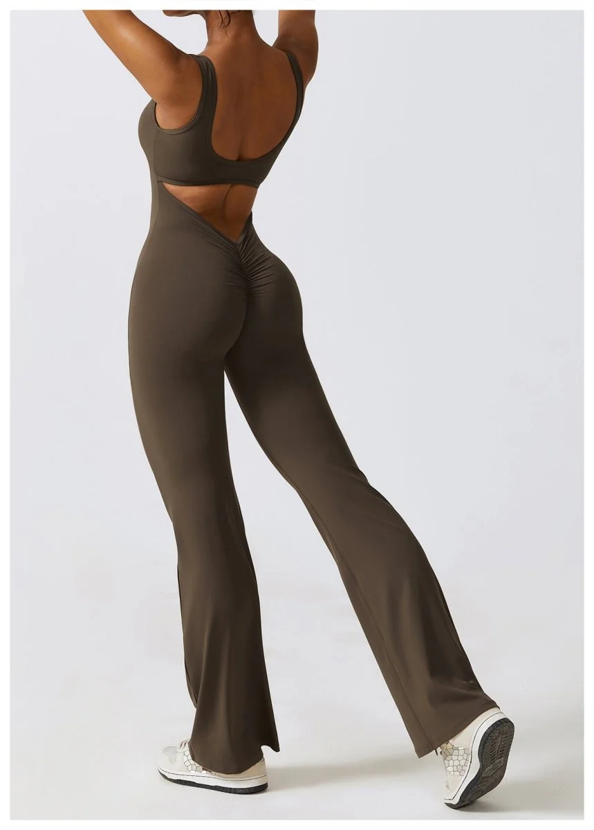 FLARE SCRUNCH JUMPSUIT - Image 6