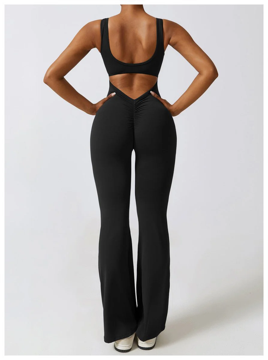 FLARE SCRUNCH JUMPSUIT - Image 8